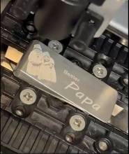 Lade das Bild in den Galerie-Viewer, Edelstahl Geldklammer Stahlfarbe + (kostenlose) Gravur