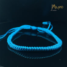 Lade das Bild in den Galerie-Viewer, Geflochtene Kugelarmband 2 Satz türkis-blaue Natursteine