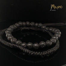 Lade das Bild in den Galerie-Viewer, Geflochtene Kugelarmband 2 Satz türkis-blaue Natursteine