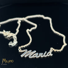 Lade das Bild in den Galerie-Viewer, Individuelle 925er Silber Namenskette - Elegante Schriftart