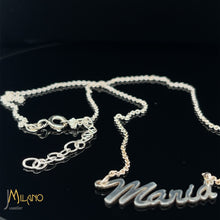 Lade das Bild in den Galerie-Viewer, Individuelle 925er Silber Namenskette - Elegante Schriftart