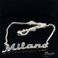 Lade das Bild in den Galerie-Viewer, Individuelle 925er Silber Namenskette - Elegante Schriftart