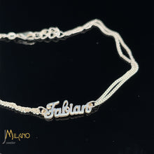 Lade das Bild in den Galerie-Viewer, Individuelle 925er Silber Namensarmband - Elegante Schriftart