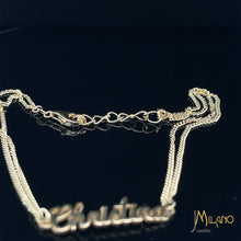 Lade das Bild in den Galerie-Viewer, Individuelle 585er Gold Namensarmband - Elegante Schriftart