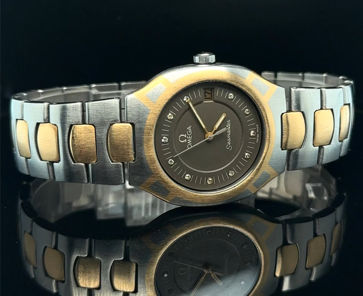 Omega Seamaster Polaris Quarz 1990 – Stahl/Gold 18K