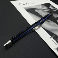 Lade das Bild in den Galerie-Viewer, Kugel-Lederband mit Gravur-Platte (Edelstahl) in verschiedenen Farben inkl. kostenlose Gravur