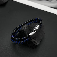 Lade das Bild in den Galerie-Viewer, Kugel-Lederband mit Gravur-Platte (Edelstahl) in verschiedenen Farben inkl. kostenlose Gravur