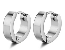 Lade das Bild in den Galerie-Viewer, Unisex Creolen in Edelstahl