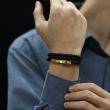 Lade das Bild in den Galerie-Viewer, Kugel-Lederband mit Gravur-Platte (Edelstahl) in verschiedenen Farben inkl. kostenlose Gravur