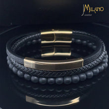 Lade das Bild in den Galerie-Viewer, Kugel-Lederband mit Gravur-Platte (Edelstahl) in verschiedenen Farben inkl. kostenlose Gravur