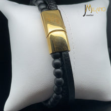 Lade das Bild in den Galerie-Viewer, Kugel-Lederband mit Gravur-Platte (Edelstahl) in verschiedenen Farben inkl. kostenlose Gravur