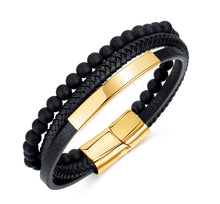 Lade das Bild in den Galerie-Viewer, Kugel-Lederband mit Gravur-Platte (Edelstahl) in verschiedenen Farben inkl. kostenlose Gravur