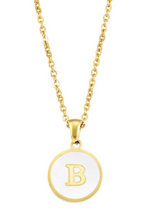 Lade das Bild in den Galerie-Viewer, Alphabet | Buchstabe Edelstahl Halskette vergoldet