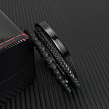 Lade das Bild in den Galerie-Viewer, Kugel-Lederband mit Gravur-Platte (Edelstahl) in verschiedenen Farben inkl. kostenlose Gravur