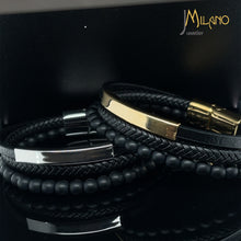 Lade das Bild in den Galerie-Viewer, Kugel-Lederband mit Gravur-Platte (Edelstahl) in verschiedenen Farben inkl. kostenlose Gravur