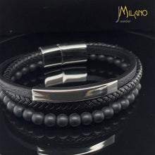 Lade das Bild in den Galerie-Viewer, Kugel-Lederband mit Gravur-Platte (Edelstahl) in verschiedenen Farben inkl. kostenlose Gravur