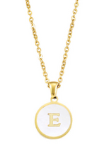 Lade das Bild in den Galerie-Viewer, Alphabet | Buchstabe Edelstahl Halskette vergoldet