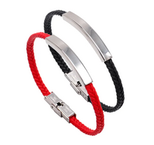 Lade das Bild in den Galerie-Viewer, Handgemachte Platten-Armbänder | Personalisierte 3D Edelstahl-Armband + kostenlose Gravur