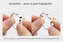 Lade das Bild in den Galerie-Viewer, Verstellbarer 3D Edelstahl‑Damenring | Kostenlose Premium-Gravur