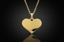Lade das Bild in den Galerie-Viewer, Herzanhänger mit Zirkon – Edelstahl Schmuck mit Gravur