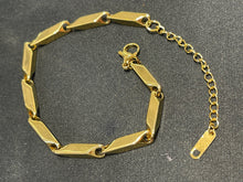 Lade das Bild in den Galerie-Viewer, Herrenschmuck | Gliederarmband (Edelstahl) in Schwarz/Silber/Vergoldet Farben