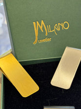 Lade das Bild in den Galerie-Viewer, Edelstahl Geldklammer vergoldet / stahl-matt / schwarz-matt + (kostenlose) Gravur