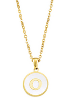 Lade das Bild in den Galerie-Viewer, Alphabet | Buchstabe Edelstahl Halskette vergoldet