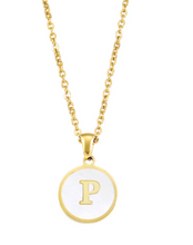 Lade das Bild in den Galerie-Viewer, Alphabet | Buchstabe Edelstahl Halskette vergoldet