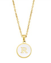 Lade das Bild in den Galerie-Viewer, Alphabet | Buchstabe Edelstahl Halskette vergoldet