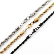 Lade das Bild in den Galerie-Viewer, Herrenkette | Halskette Seil form in Edelstahl