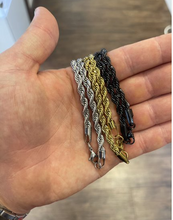 Lade das Bild in den Galerie-Viewer, Herrenkette | Halskette Seil form in Edelstahl