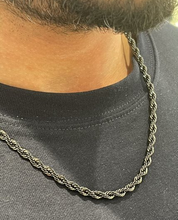 Lade das Bild in den Galerie-Viewer, Herrenkette | Halskette Seil form in Edelstahl