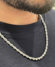 Lade das Bild in den Galerie-Viewer, Herrenkette | Halskette Seil form in Edelstahl