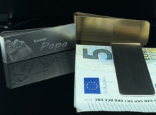 Lade das Bild in den Galerie-Viewer, Hochwertige Geldklammer aus Edelstahl inkl. kostenloser Gravur