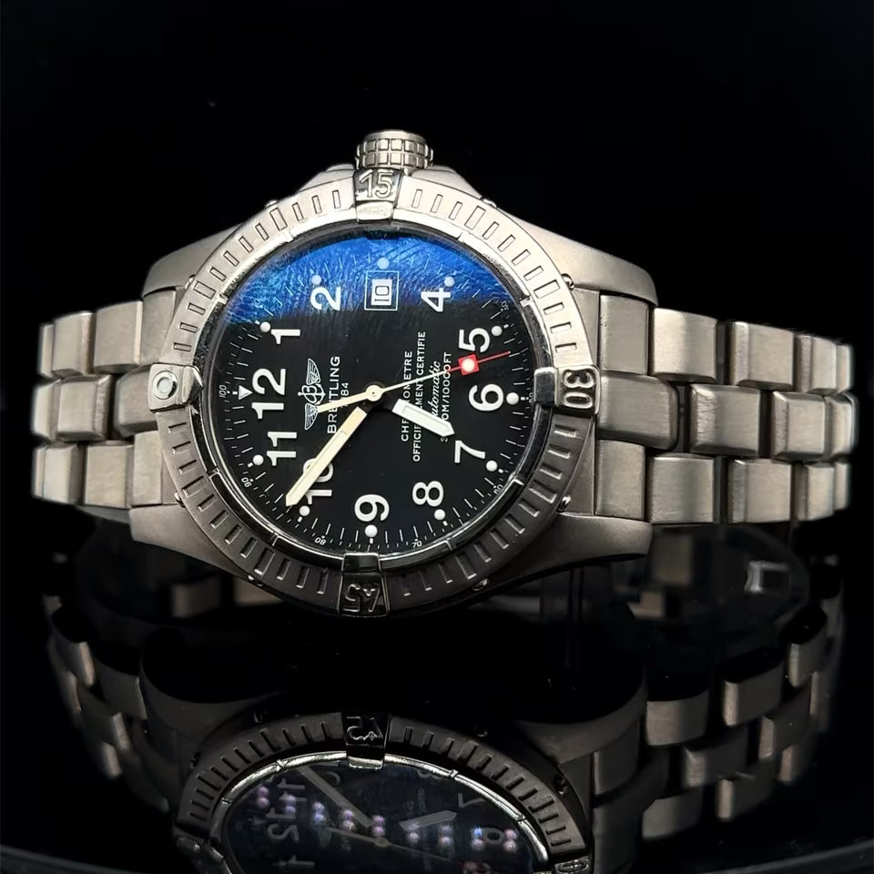 Breitling Avenger Seawolf E17370 42mm Titanium Watch