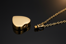 Lade das Bild in den Galerie-Viewer, Edler Herzanhänger aus Edelstahl mit Kette & Füllset – Gedenkschmuck mit Gravur