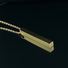 Lade das Bild in den Galerie-Viewer, Baren Anhänger | Personalisierte 3D Säulen Edelstahl-Anhänger mit Kette + kostenlose Gravur