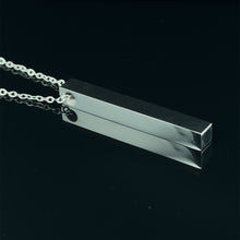 Lade das Bild in den Galerie-Viewer, Baren Anhänger | Personalisierte 3D Säulen Edelstahl-Anhänger mit Kette + kostenlose Gravur