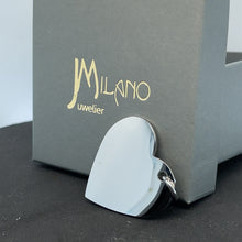 Lade das Bild in den Galerie-Viewer, Kostenlose 3D Gravur+ Anhänger | Personalisierte herzförmiger Edelstahl-Anhänger in Stahl, glänzend