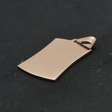 Lade das Bild in den Galerie-Viewer, Kostenlose 3D Gravur (Foto)+ Anhänger | Personalisierte Quadratischer Edelstahl-Anhänger in Roségold, glänzend