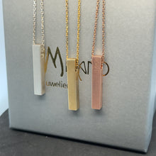 Lade das Bild in den Galerie-Viewer, Kostenlose Gravur + Anhänger | 3D Säulen Silber-Anhänger (Baren) mit Kette in Matt-Optik