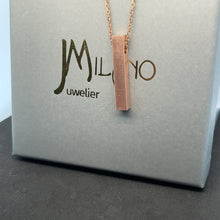 Lade das Bild in den Galerie-Viewer, Kostenlose Gravur + Anhänger | 3D Säulen Silber-Anhänger (Baren) mit Kette in Matt-Optik