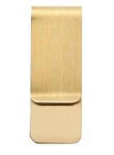 Lade das Bild in den Galerie-Viewer, Edelstahl Geldklammer vergoldet / stahl-matt / schwarz-matt + (kostenlose) Gravur