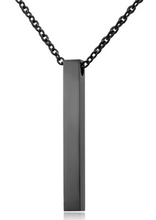 Lade das Bild in den Galerie-Viewer, Baren Anhänger | Personalisierte 3D Säulen Edelstahl-Anhänger mit Kette + kostenlose Gravur