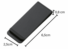 Lade das Bild in den Galerie-Viewer, Edelstahl Geldklammer Schwarz + (kostenlose) Gravur
