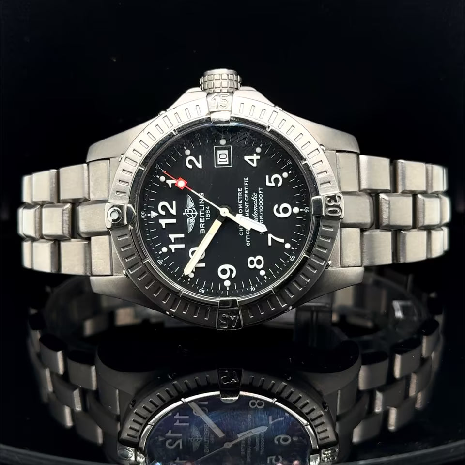 Breitling Avenger Seawolf E17370 42mm Titanium Watch