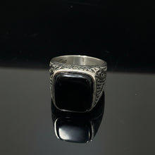 Lade das Bild in den Galerie-Viewer, Herren Siegelringe in Edelstahl Onyx, Tigerauge oder Türkis