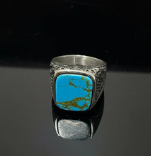 Lade das Bild in den Galerie-Viewer, Herren Siegelringe in Edelstahl Onyx, Tigerauge oder Türkis