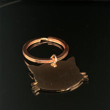 Lade das Bild in den Galerie-Viewer, Katzen-Schlüsselanhänger aus Edelstahl mit Gravur – Eleganter Charm