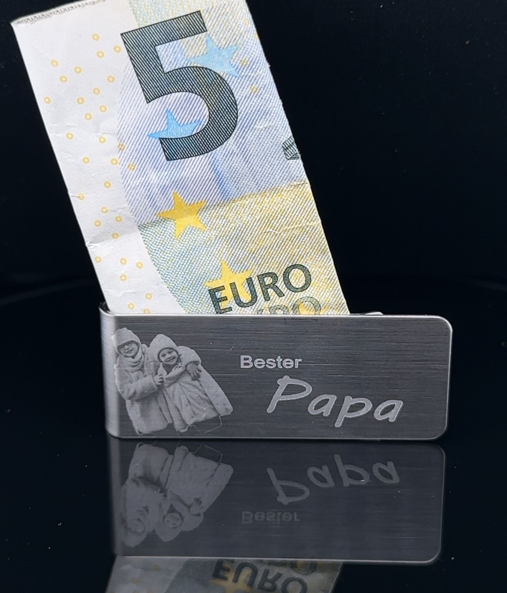 JIL Geldklammer Aus Edelstahl – Für Kreditkarten, 6 X 2,3 X 1 Cm, Schlankes Design Für Herren